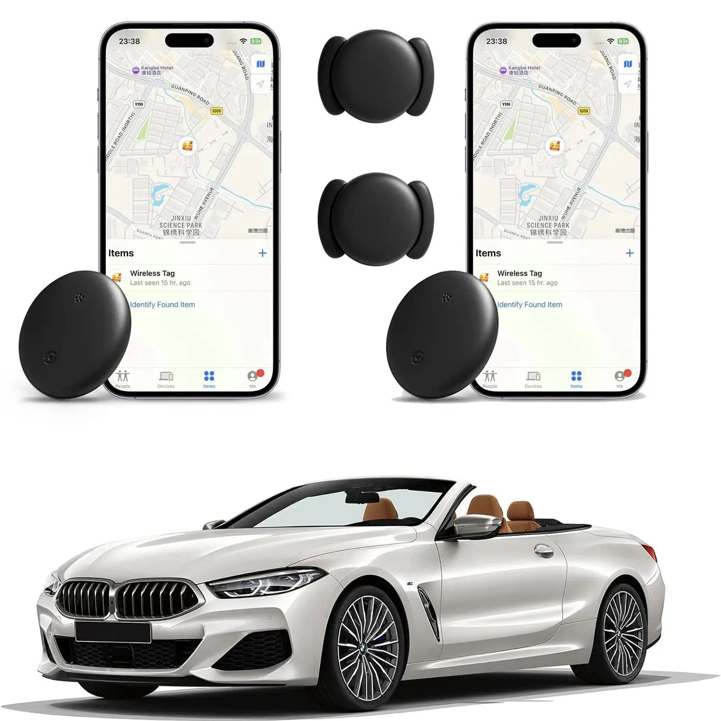 Magnetic GPS Tracker Real Time Tracking Device, Strong Magnet Anti Theft Car Locator for Vehicle Motorcycle Bike Truck Trailer