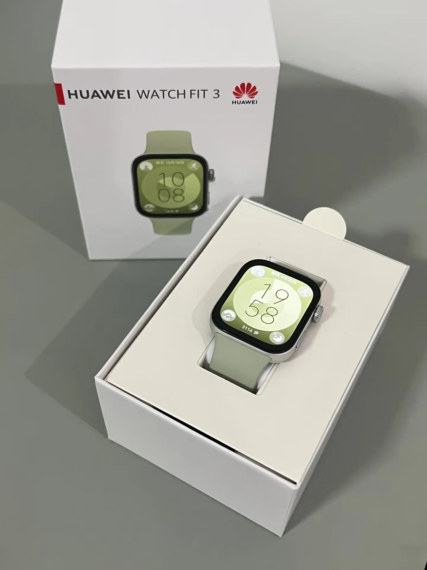 【US Express】HUAWEI Watch Fit 3 Smartwatch 1.82'' AMOLED Display Ultra Slim Design Upgraded Health Management 10Days Battery Life