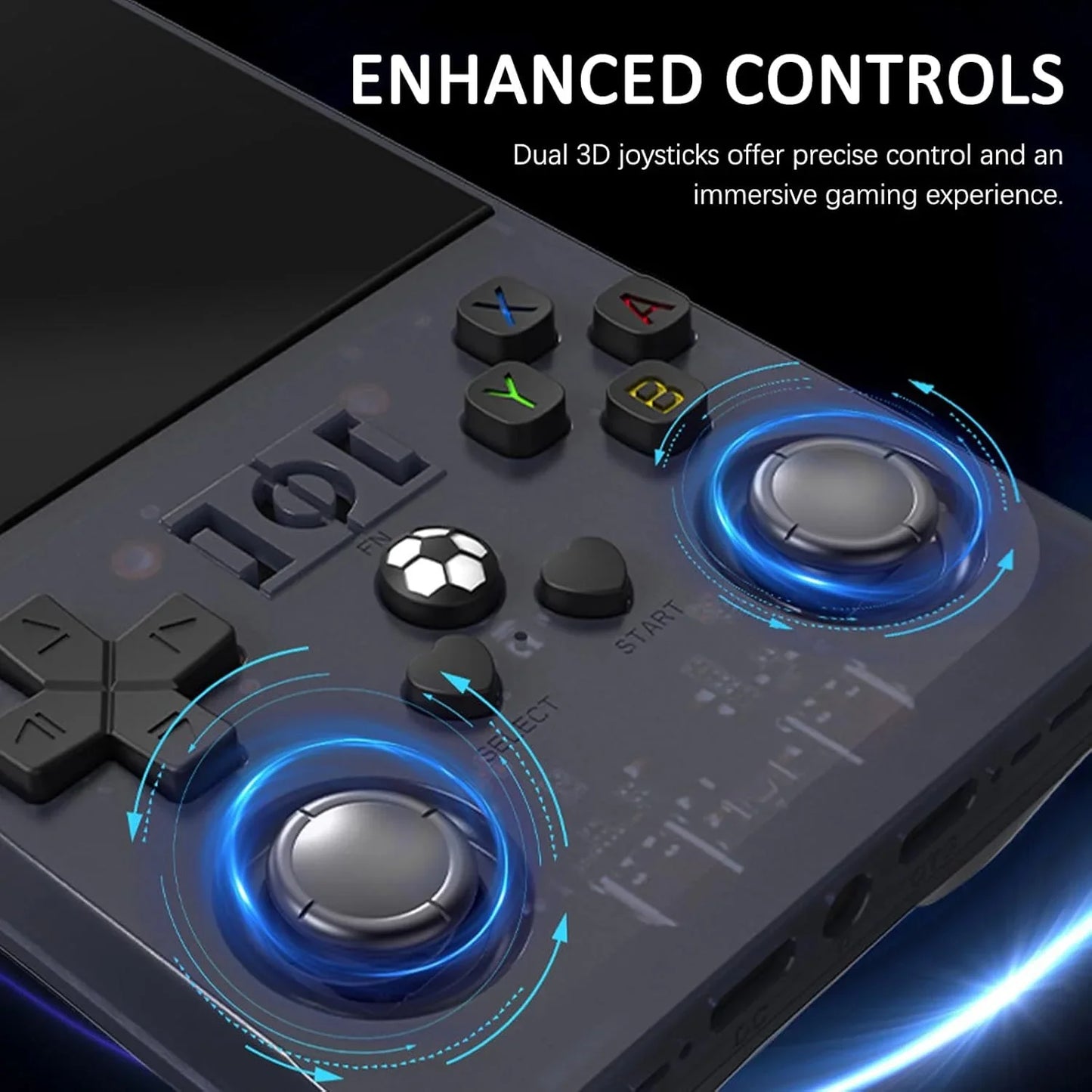 R36 Pro Retro Game Handheld Console with 64G TF cards Compatible with Multiple Simulators N64 PSP SFC GBA 3.5 IPS Screen Linux