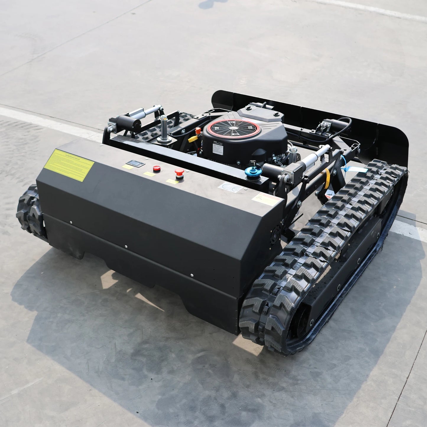 AT900 25HP 900mm Remote Control Crawler Lawn Mower, 45° Climbing RC Mower with 100m Range