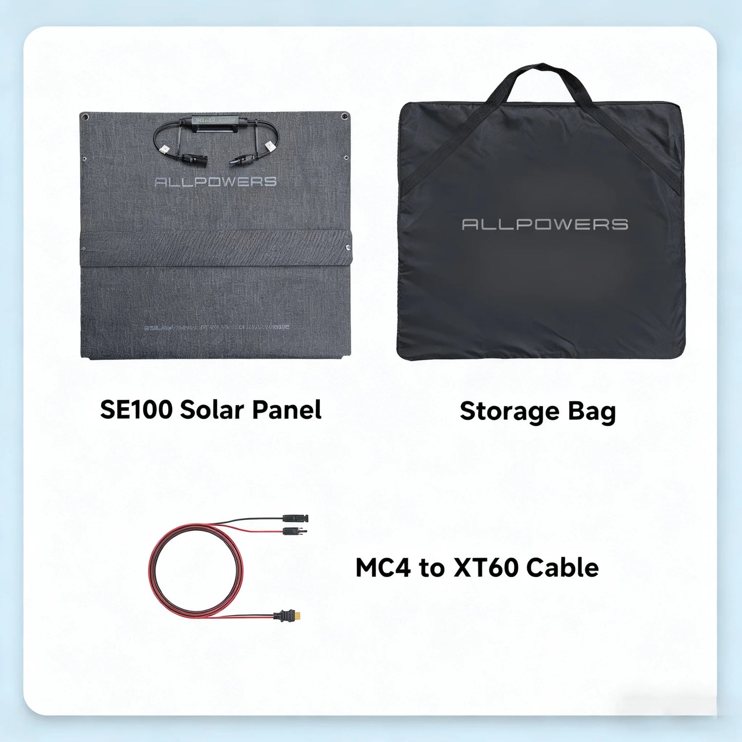 ALLPOWERS VOLIX P300 Solar Generator 256Wh Portable Power Station & SE100 100W Foldable Solar Panel Solar Charger for Camping RV