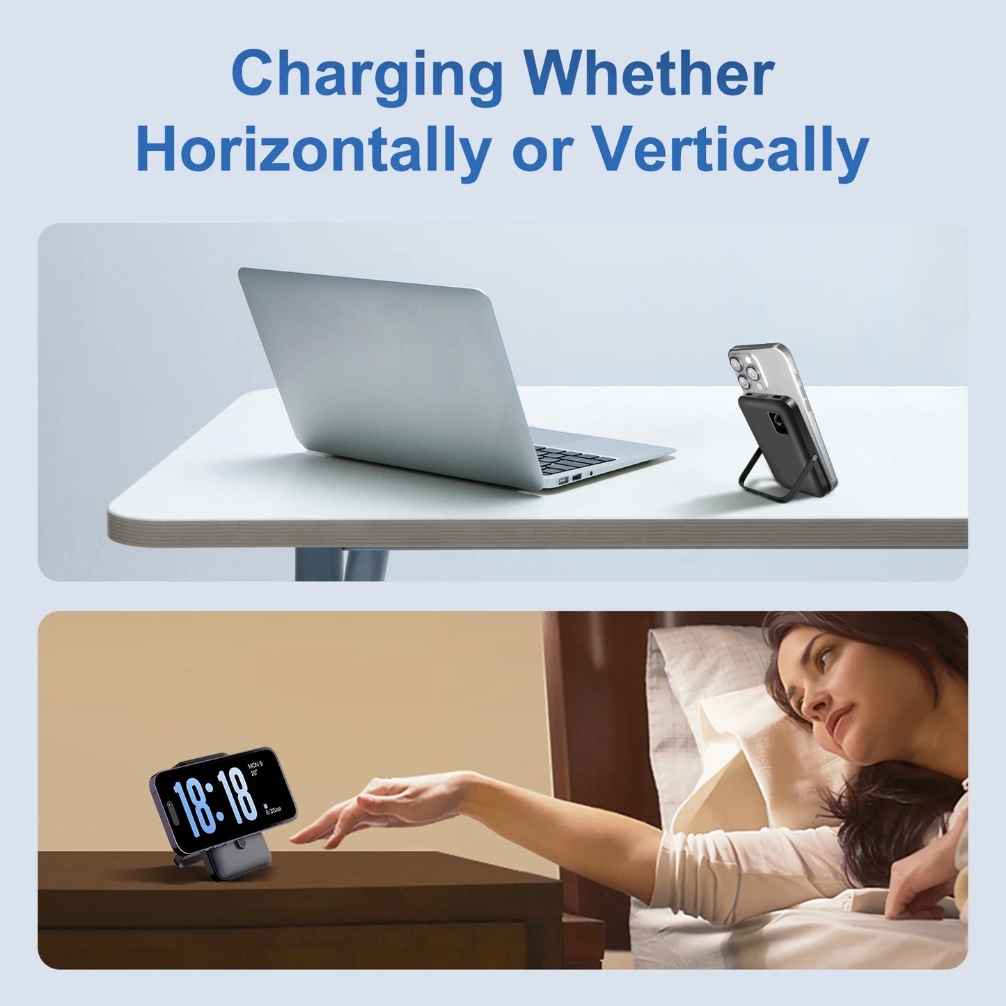 10000mAh Magnetic Wireless Power Bank Fast Charging Capacity Portable 15W LED Display Magsafe for IPhone 17 16 15 14 12 Pro Max