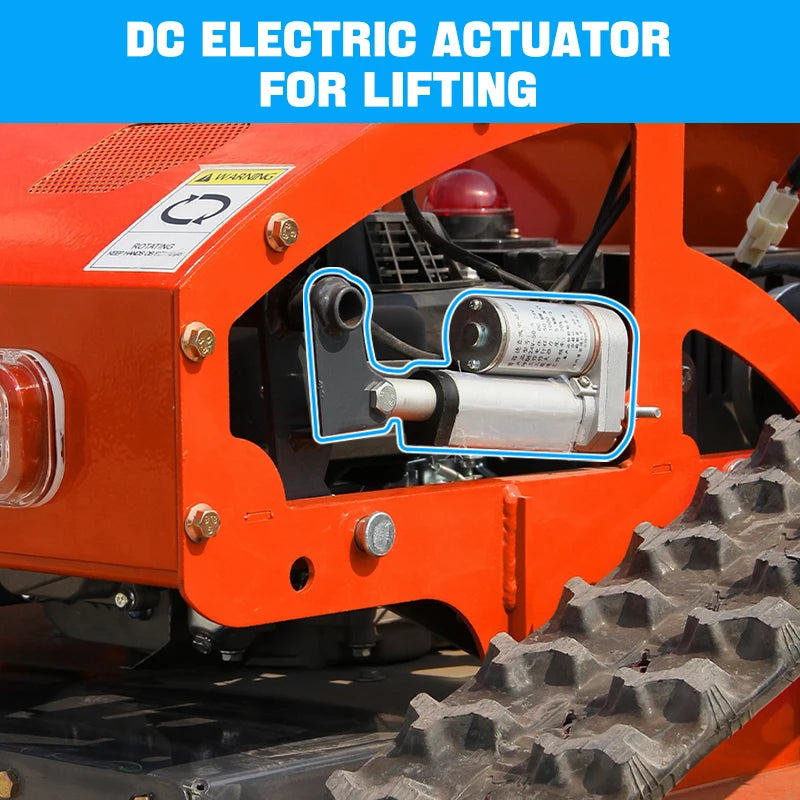 Crawler Lawn Mower 4-Stroke Gas Remote Control Mower for Hills, Orchards, Parks & Farm Weeding 224CC Electric Start 600m range