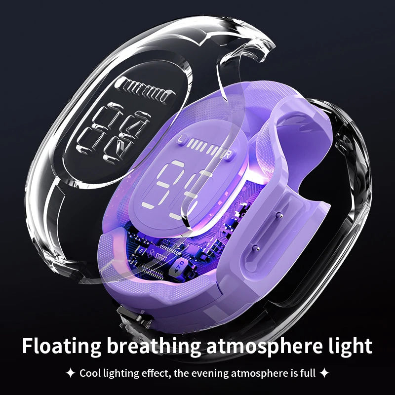 GreatWall 5.3 screen digital display video game wireless headset high endurance low latency sports wireless headset