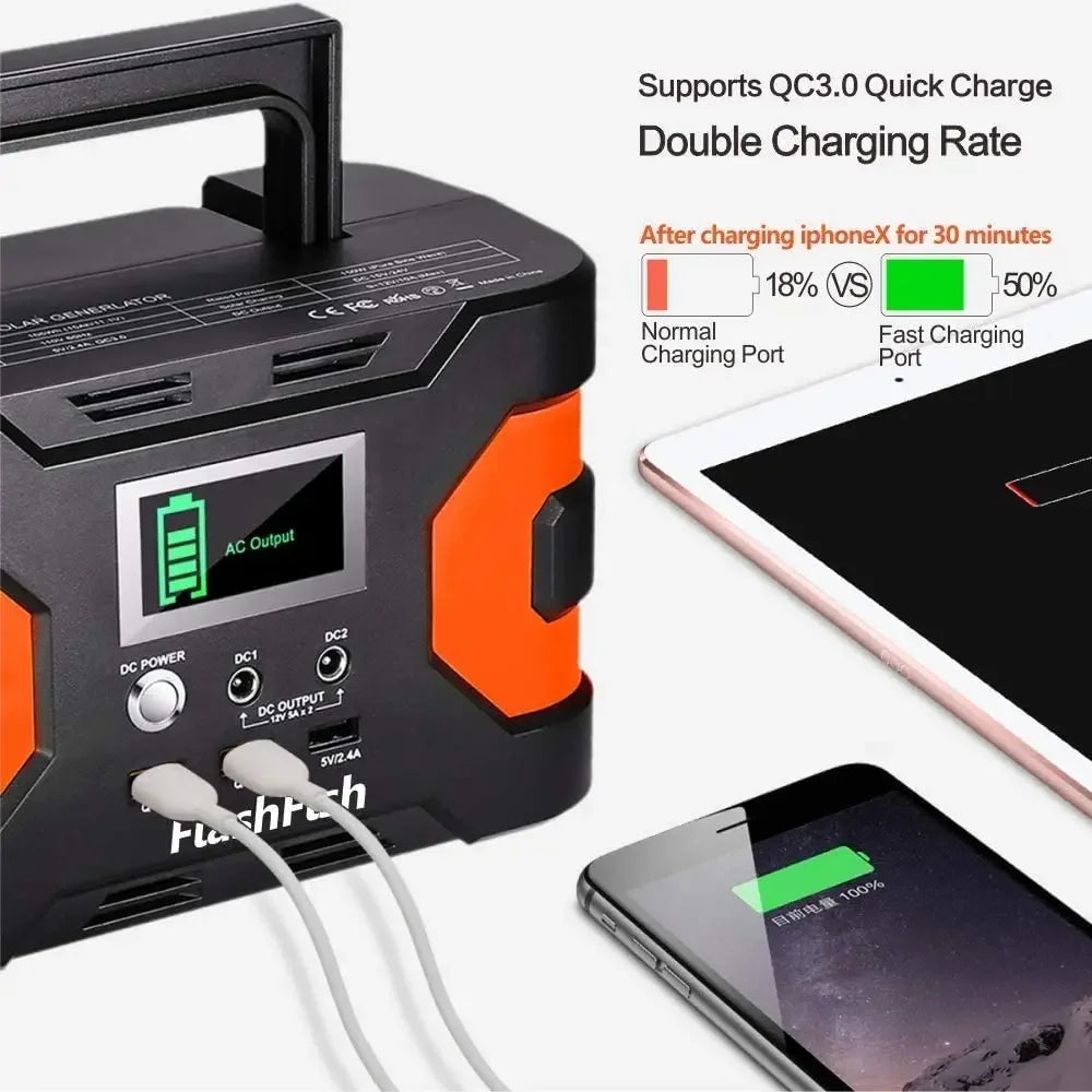 150W 45000mAh EA150 Power Banks Inverter Solar Portable Generators Portable Power Station for Outdoor Camping USA Warehouse