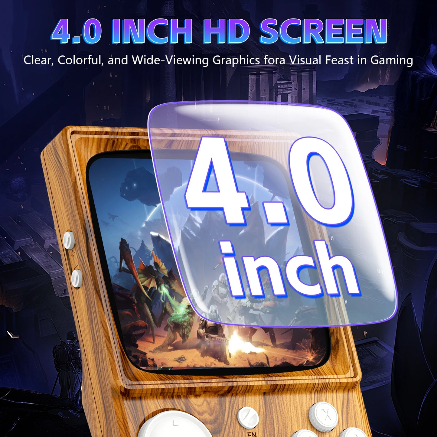 R36T MAX Handheld Game Console Support Wi-Fi 22000+Game 4.0" IPS Screen Portable Pocket Video Player Ship From US