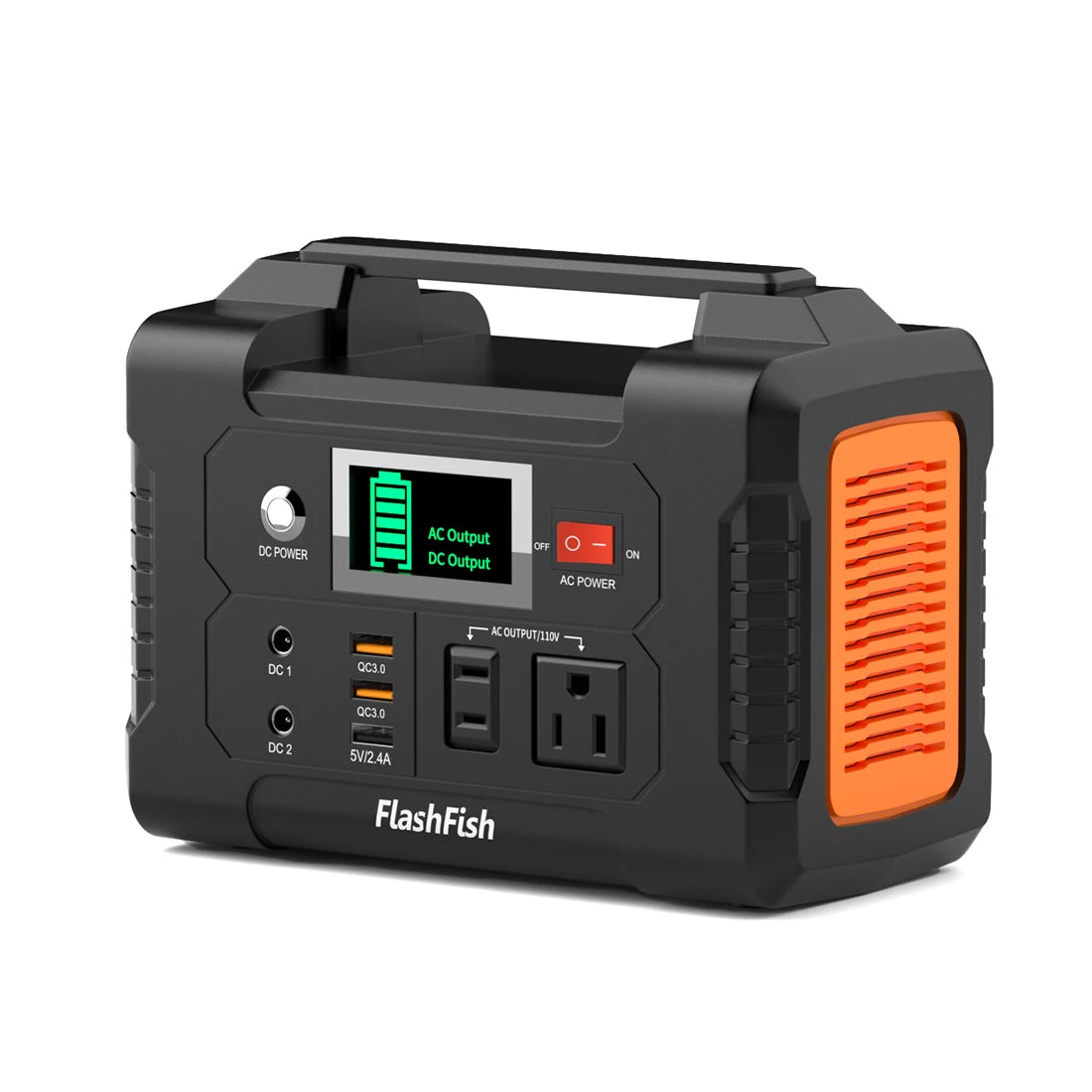 200W Portable Power Station 151Wh - Pure Sine Wave for Camping/Emergency/Home, AC/DC/USB QC3.0 Charging