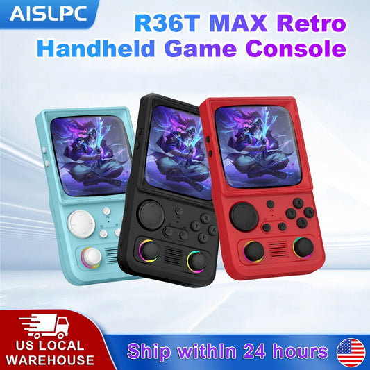 R36T MAX Handheld Game Console 4.0" Support Wi-Fi Ship From US