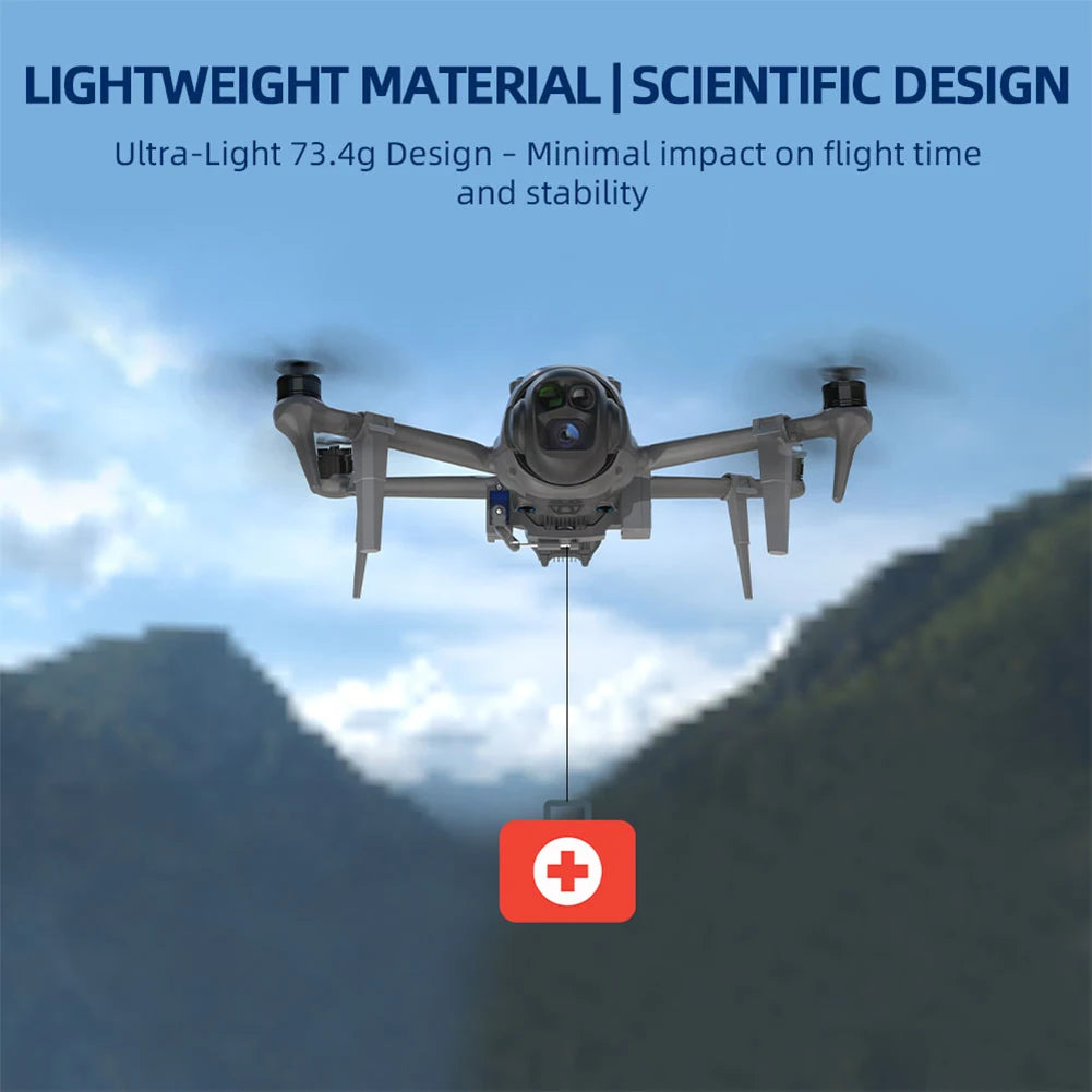 For DJI Mavic 4 Pro Payload Airdrop System 150mAh Air Dropping System Type-C Rechargeable Drone Deliver Tool Fishing Bait/Gift