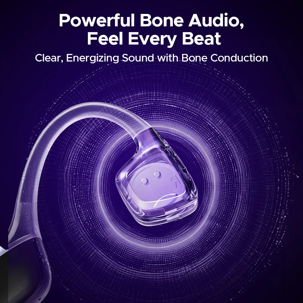 DOOGEE BoneBeat Run Digital Bone Conduction Earphone Waterproof Ear Hook Wireless Headphones Bluetooth 6.0 Headset For Running