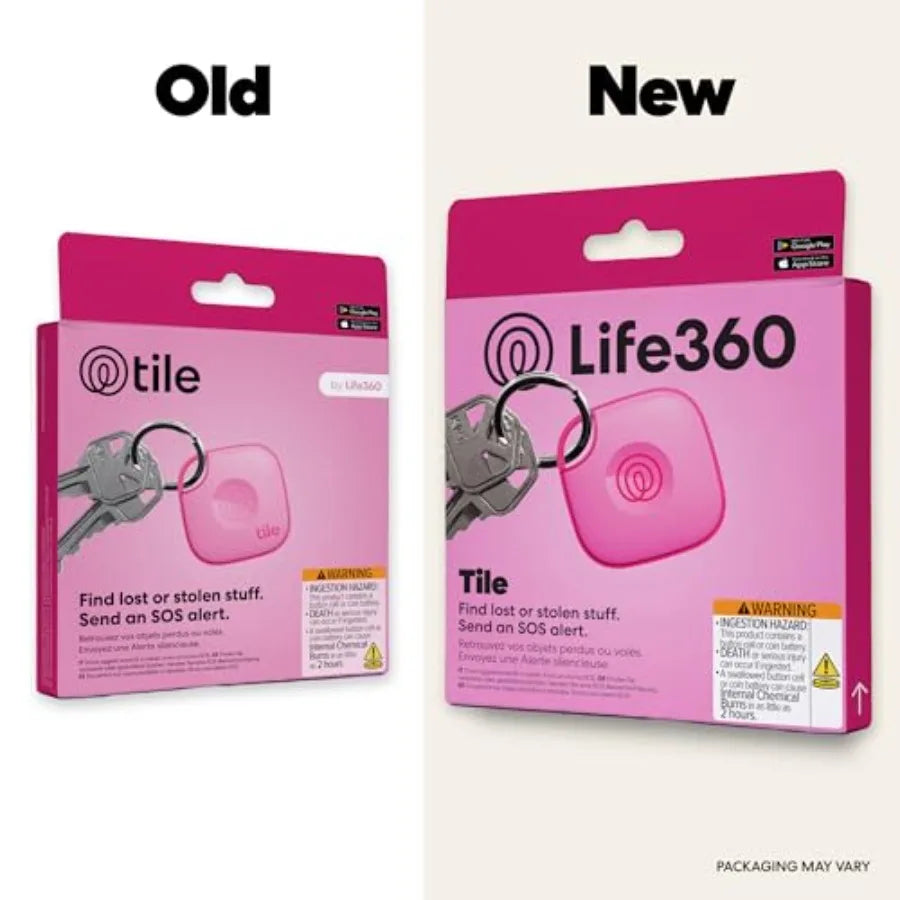 Tile by Mate Bluetooth Tracker, Keys Finder and Item Locator for Keys, Bags and More. Phone Finder. Both iOS and Android Compat