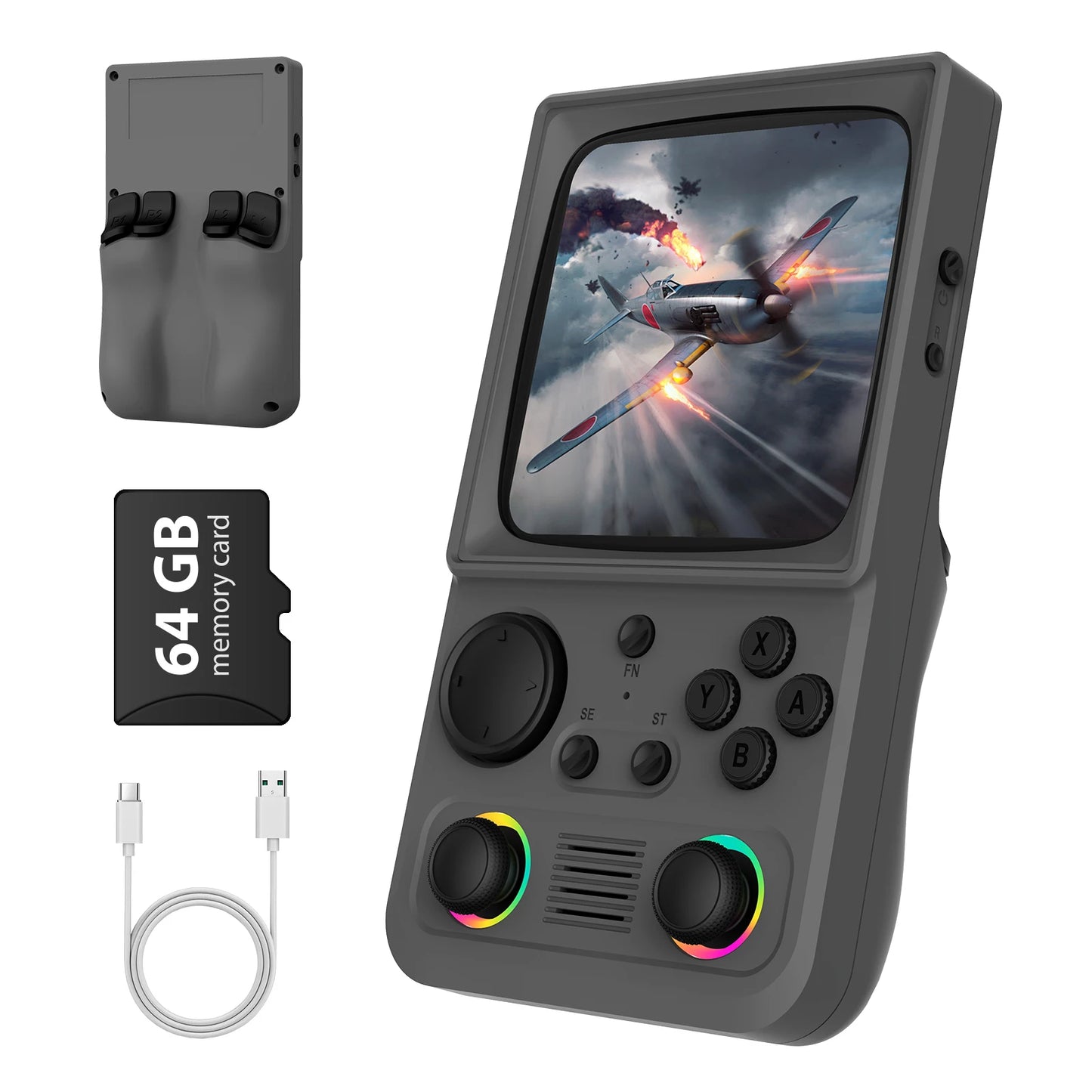 R36T MAX Handheld Game Console Support Wi-Fi 22000+Game 4.0" IPS Screen Portable Pocket Video Player Ship From US
