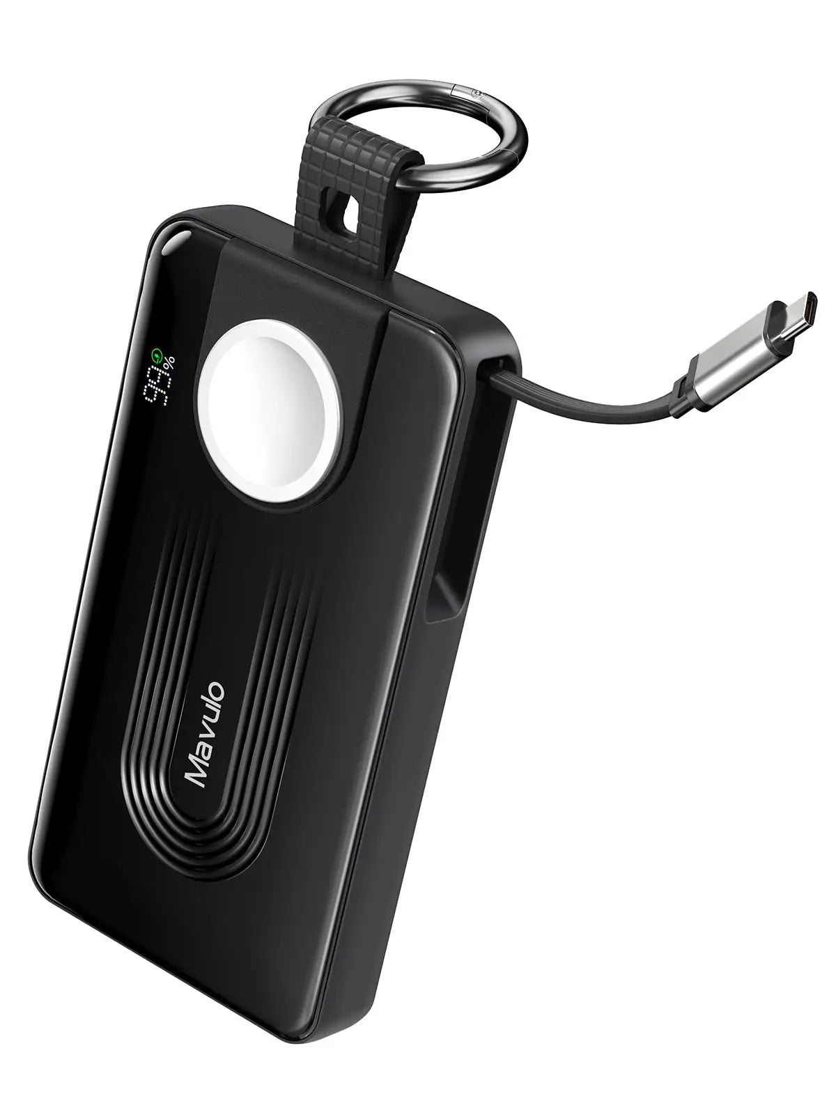 10000mAh Portable Charger for Apple Watch Series& iPhone 17 16 15 , Samsung S25 S24 Battery Pack Built in Cable With LED Display