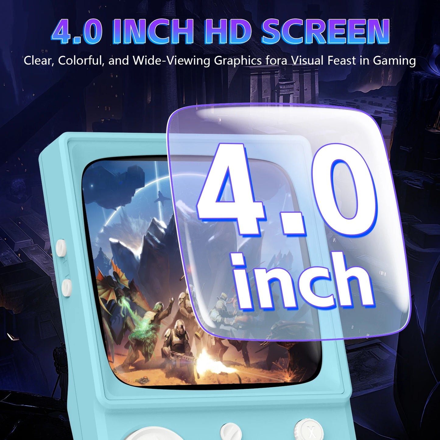 R36T MAX Handheld Game Console 4.0" Support Wi-Fi Ship From US