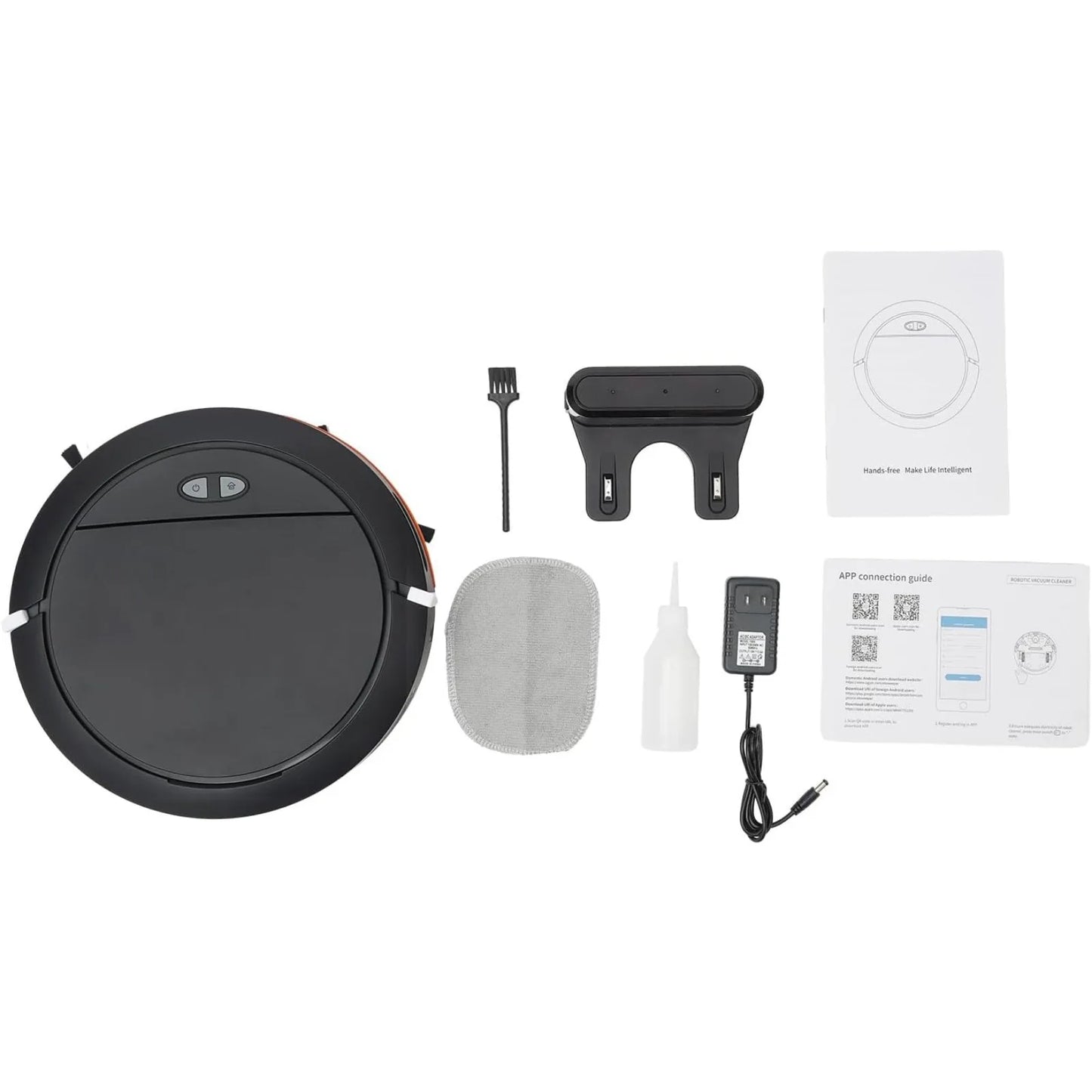 1500mAh 3-in-1 Robot Vacuum Cleaner (Sweep/Mop/Vacuum) - 2700Pa Suction, 120 Mins Run, Self-Charging, APP/Push Control