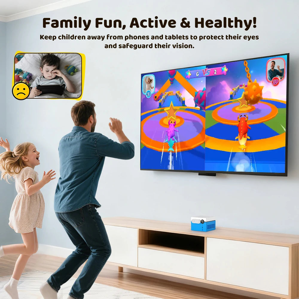 KINHANK MotionX Video Game Console Active Play System Monthly Updates No Controller Gift for Kids & Families