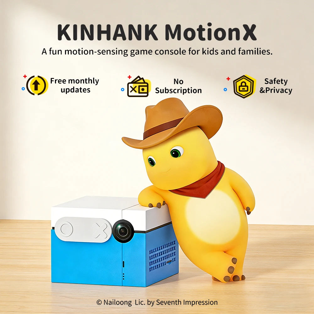 KINHANK MotionX Video Game Console Active Play System Monthly Updates No Controller Gift for Kids & Families
