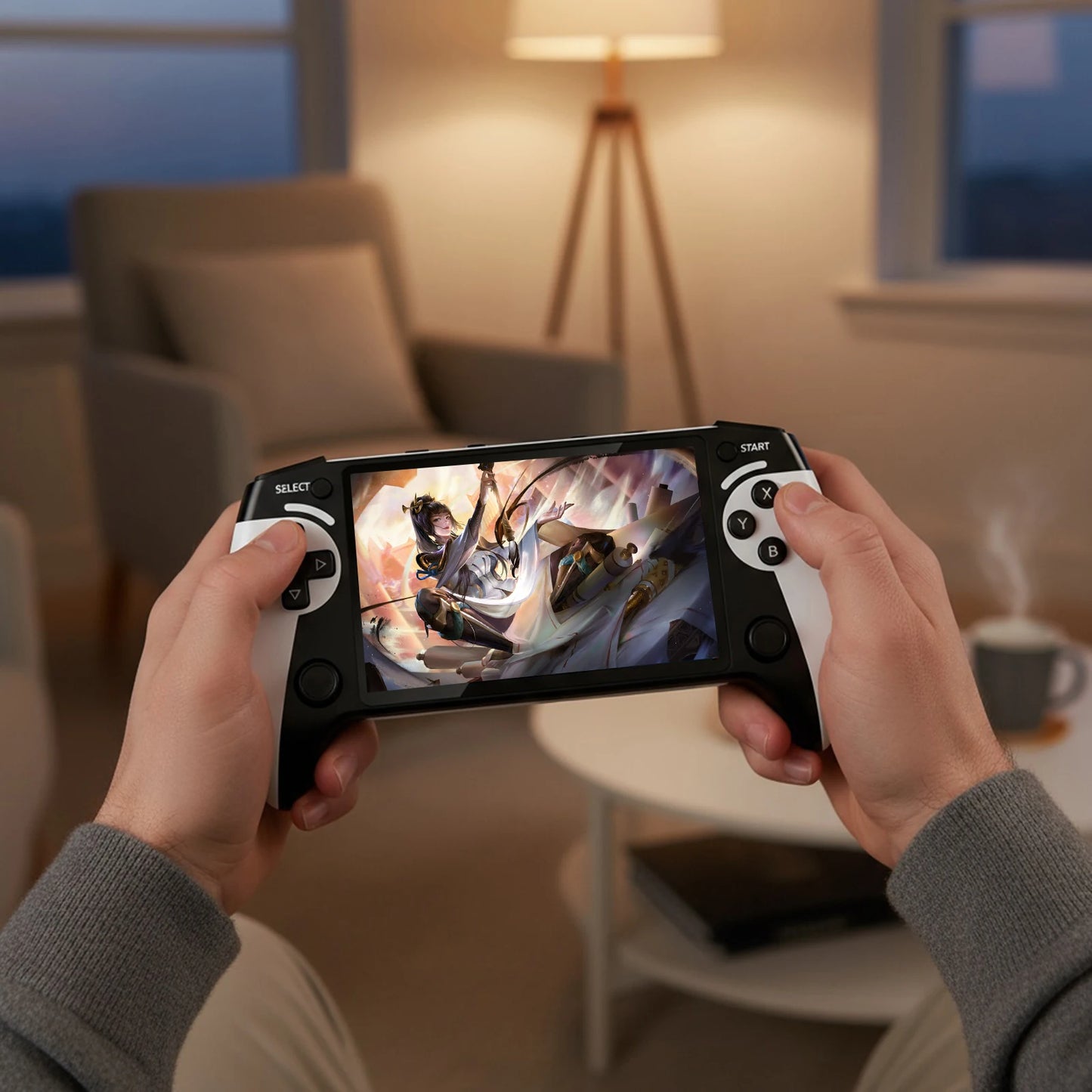 New X9 Handheld Game Console 5.5 Inch Screen Type-C Charging Handheld Video Game Console with 20000+ Games Retro Gaming Console