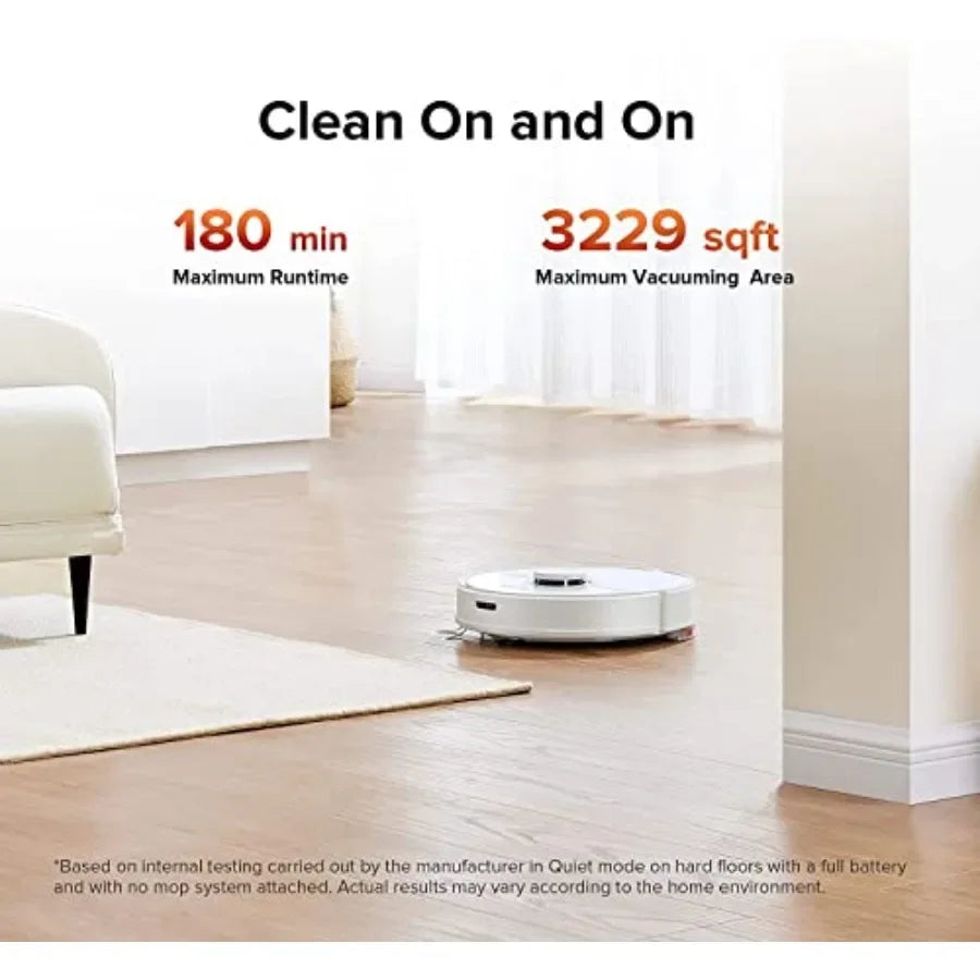 Q7 Max Robot Vacuum and Mop Cleaner with Side Brushes Bundle Renewed for hard floors, rubber and bristle brushes, black, self-c