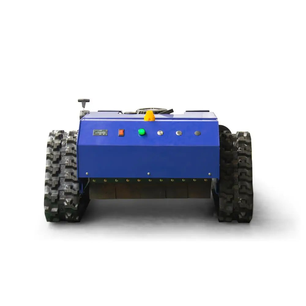 R55 Remote Control Lawn Mower 550mm Cutting Width Tracked Grass Cutter for Slopes Hills Industrial Mowing Machine