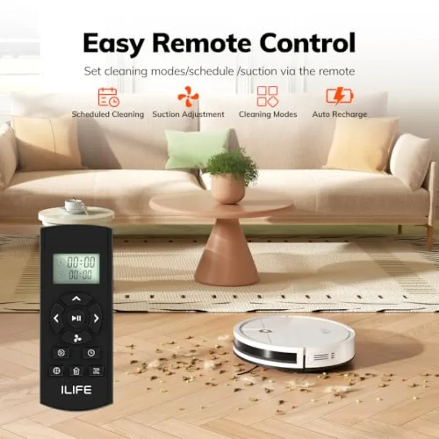 V2 Robot Vacuum Cleaner for pet hair and hard floors, tangle-free suction, 120 mins runtime, slim self-charging design, black p