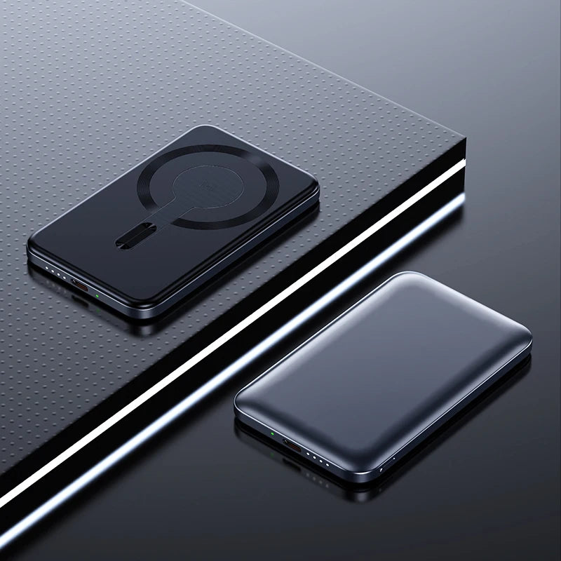 Thin Wireless Power Bank Magnetic PD20W 5000mAh Portable Fast Charging External Battery for Magsafe For iPhone 16 15 14 13