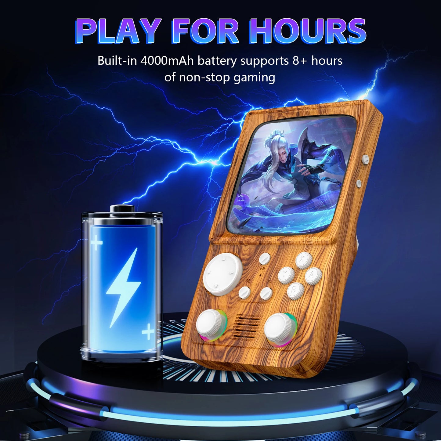 R36T MAX Handheld Game Console Support Wi-Fi 22000+Game 4.0" IPS Screen Portable Pocket Video Player Ship From US