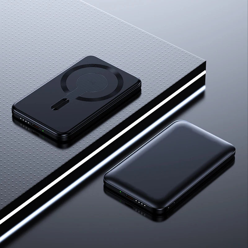 Thin Wireless Power Bank Magnetic PD20W 5000mAh Portable Fast Charging External Battery for Magsafe For iPhone 16 15 14 13