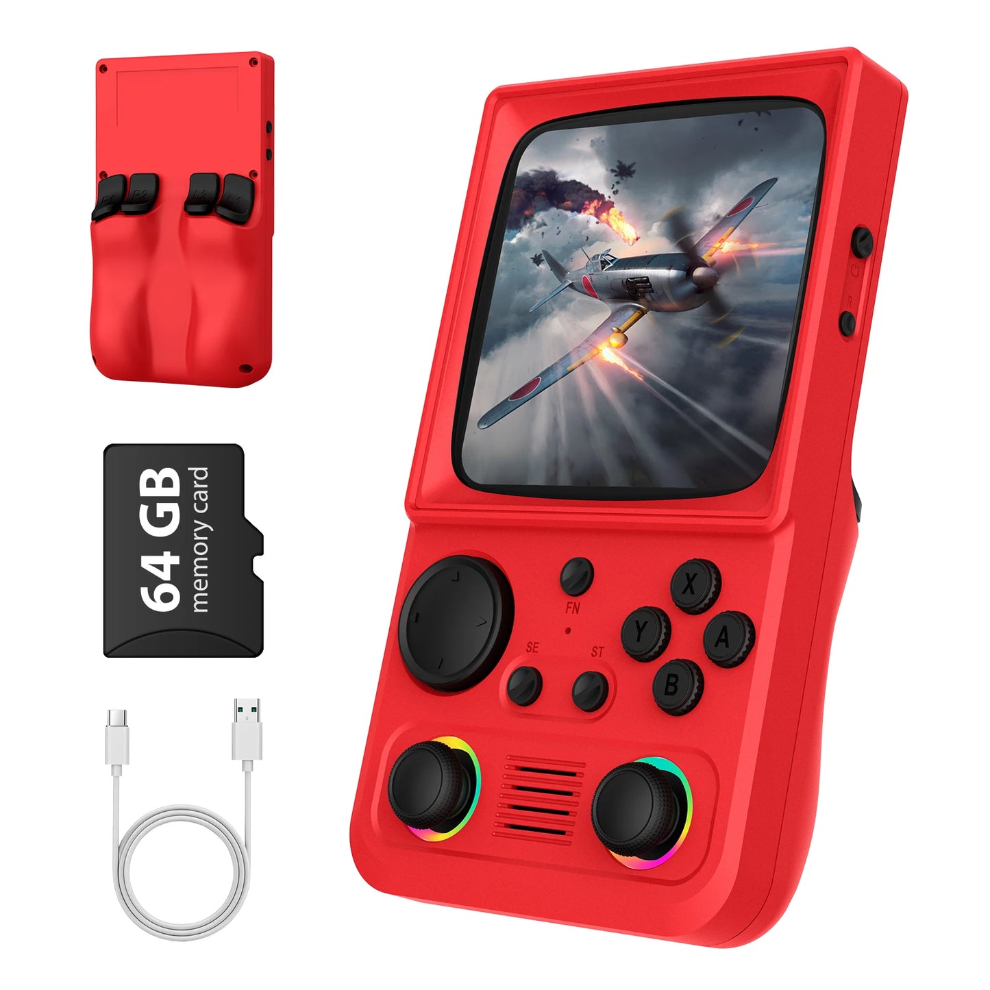 R36T MAX Handheld Game Console Support Wi-Fi 22000+Game 4.0" IPS Screen Portable Pocket Video Player Ship From US