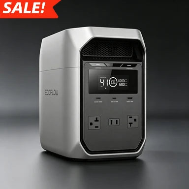 Portable Power Station Delta 3 Classic, 1024Wh LiFePO4 Battery, 1800W AC/100W USB-C Output, 1 Hr Fast Charge,