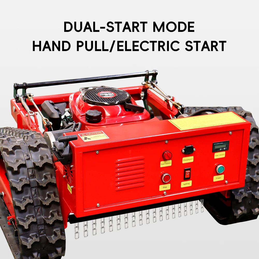 MMS 550mm Lawn Mower 196cc GAS Engine Electric Start Grass Cutting Machine Remote Controlled for Garden Lawns  Free Shipping