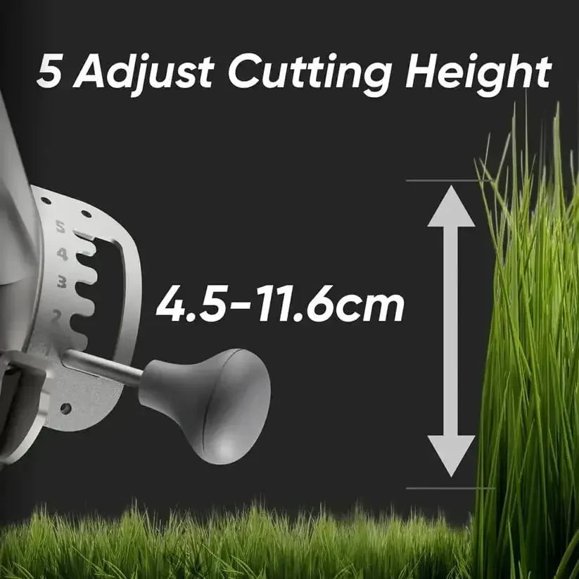 Remote Control Lawn Mower S1 2WD 56V12Ah, Multi-Functions RC Lawn Mower with 1.8-4.6 Inch Cutting Height 21 Inch Real
