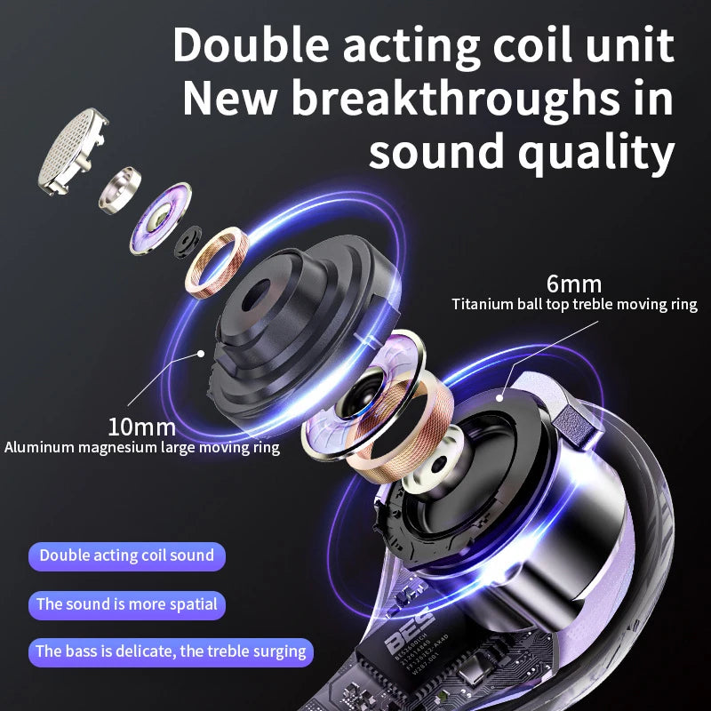 GreatWall 5.3 screen digital display video game wireless headset high endurance low latency sports wireless headset